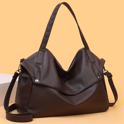 Una Borsa Tote Semplice e di Grande Capacità dal College di Moda Una Borsa a Tracolla Monospalla per Studenti Universitari