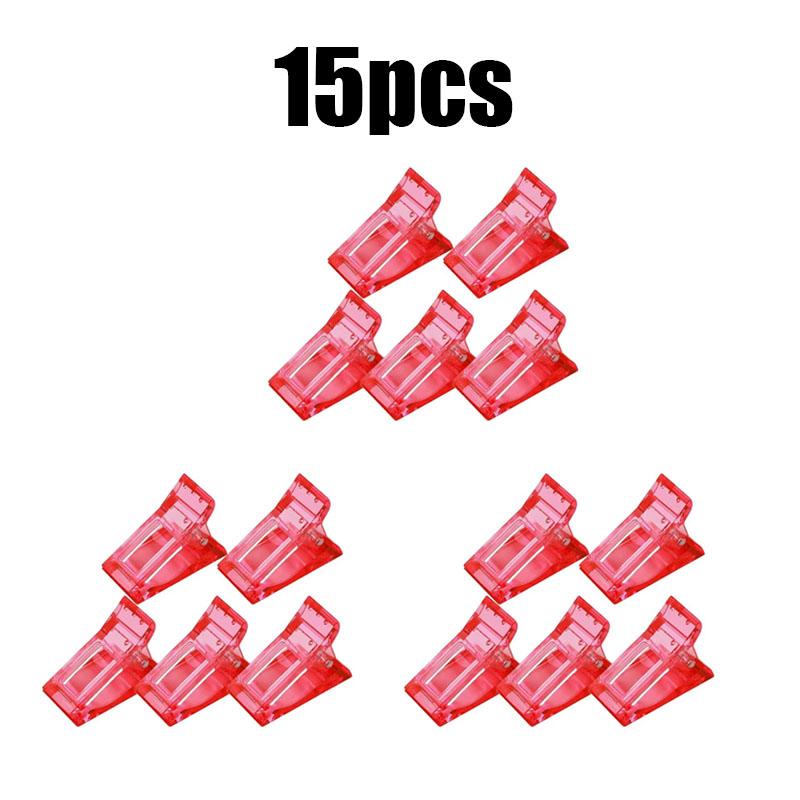 5/10/15pcs Nail Clips Acrylic Extension Forms Nail Quick Fingernail Extension Assistant Tools Nail Clips Nail Art Fixing Clip