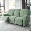 1/2/3 Seater Recliner Sofa Cover Jacquard Solid Color Stretch Couch Coushion Solid Color Sofa Slipcover for Living Room Home
