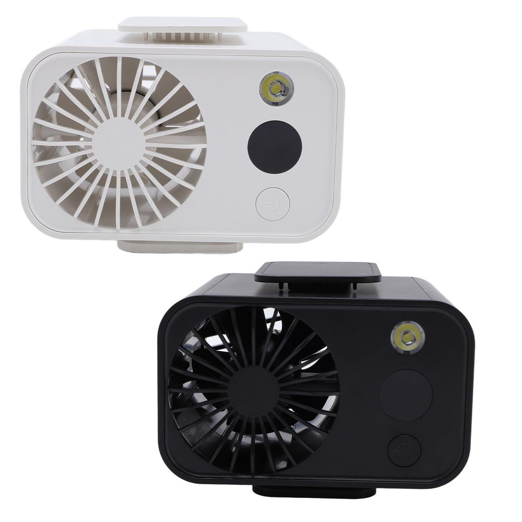 Portable Waist Fan Wearable Hanging Neck Clip On Belt Personal Fan with LED Light Digital DisplayUSB