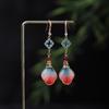 Ronghua Handmade Earrings: Intangible Cultural Heritage, Suitable for Daily Wear with Hanfu or Qipao.