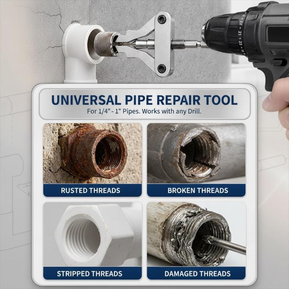 Xiaomi Stuck Insert Remover Broken Pipe Extractor Universal Faucet Valve Hex Shank Drill Powered Plumbing Repair Pipe Extractor Tool