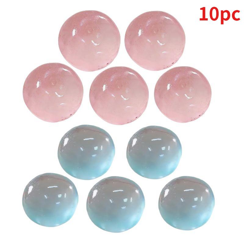 Pink Maltose Squishy Toy Cute Mochi Anti Stress Fidget Toy Soft Simulated Bule Transparent Ball Quick-Rebound Decompression Toy