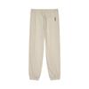 Skechers Simple Versatile Elastic Casual Pants Women Bottoms Light-Brown L424W099-0046