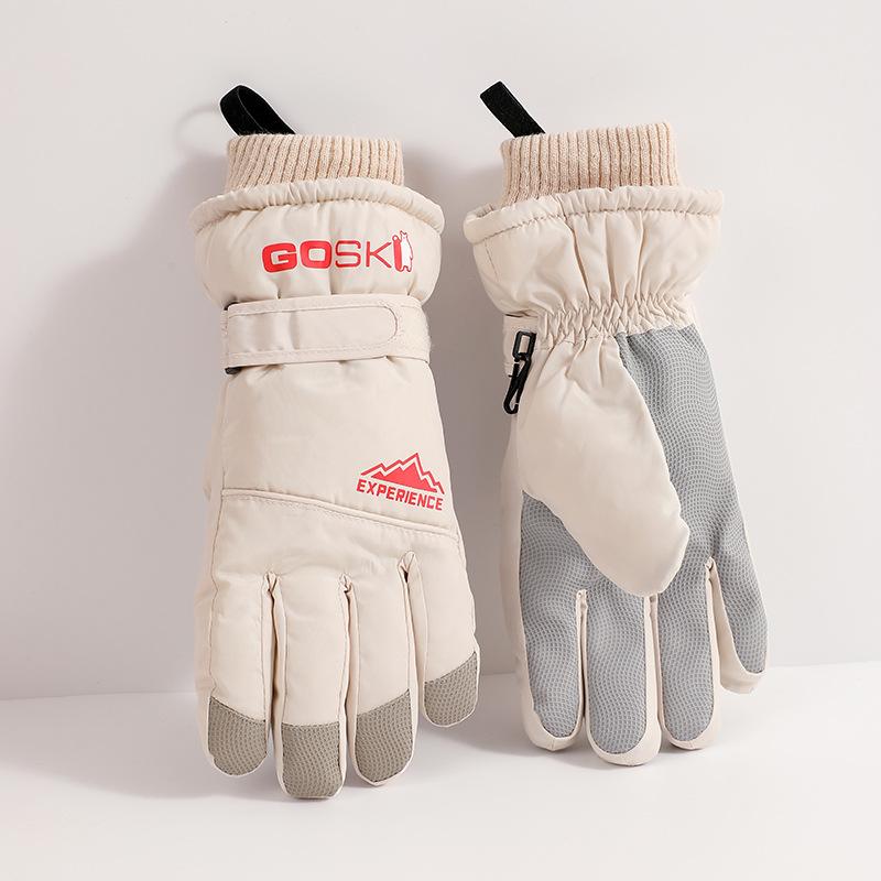 Winter Touch Screen Warm Gloves for Cold proofing and Velvet Men and Women Ski Gloves Outdoor Thickened Fashionable Cycling Gloves