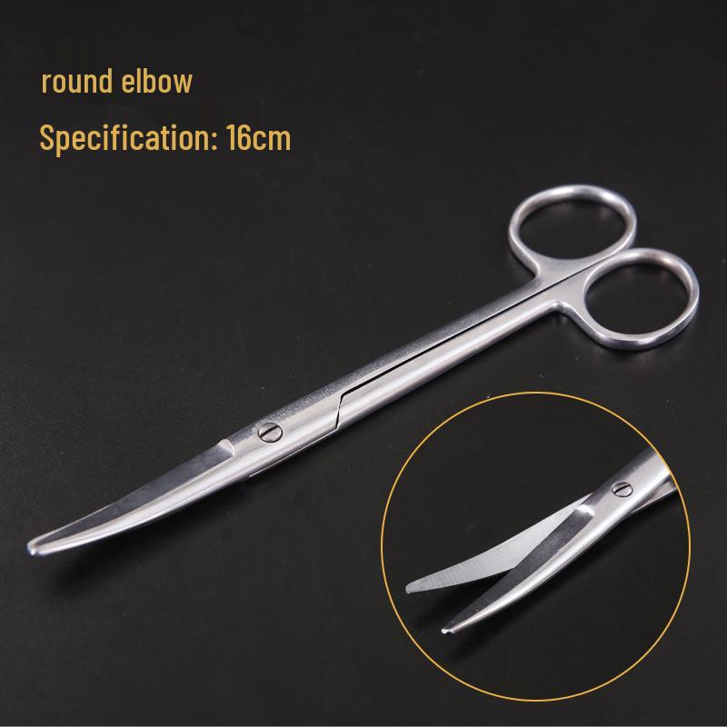 Stainless Steel Surgical & Teaching Dissection Scissors - Straight/Round Cutting & Gauze Scissors