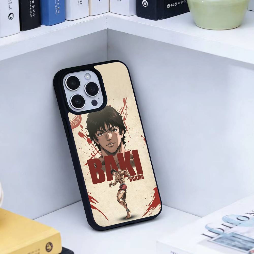 Anime Baki H-Hanmas Phone Case For iPhone 14,16,15,13,17,12,Plus,Pro,Max Magnetic For Magsafe Frosted Cover