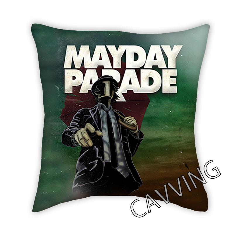 

Mayday Parade Band 3D Печатный полиэстер Декоративные наволочки Бросить Подушка Чехол Квадратная молния Наволочки Фанаты Подарки
