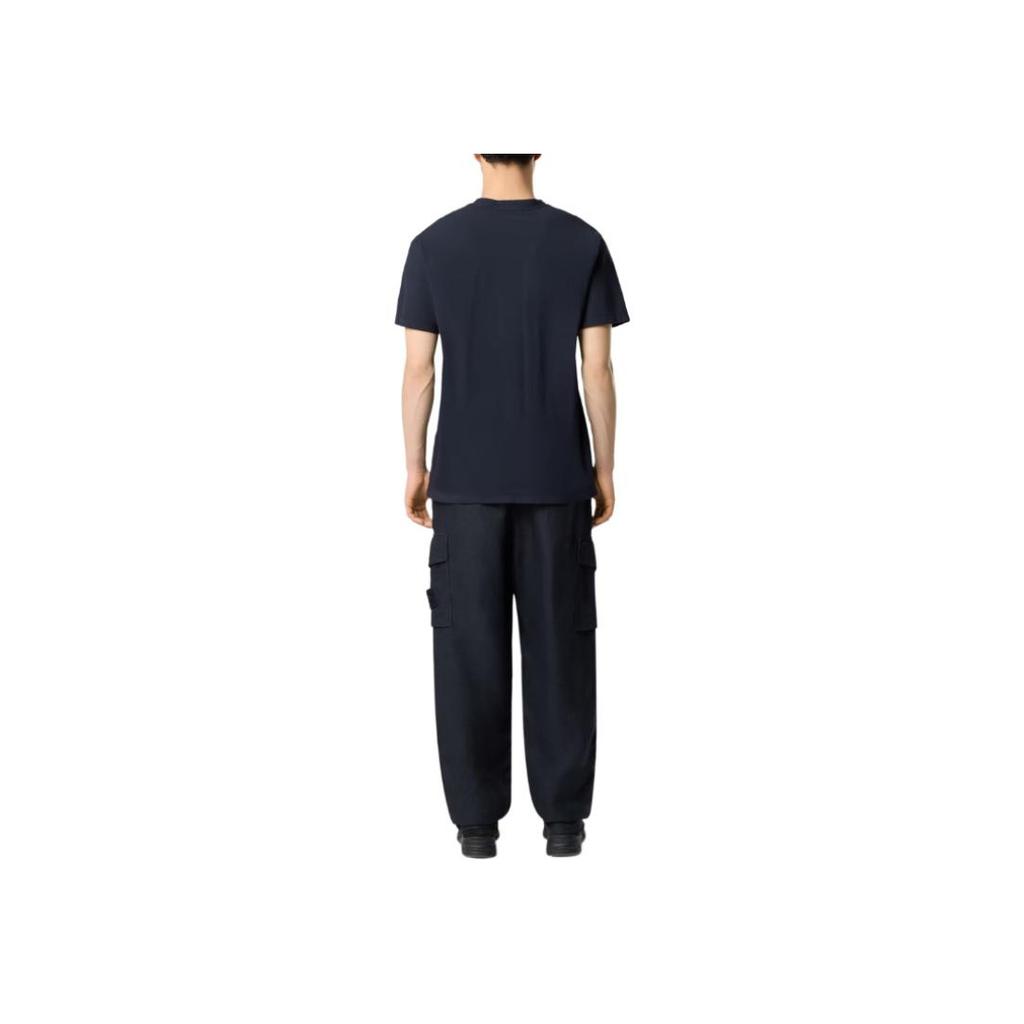 STONE ISLAND Logo Crew Neck Slim Fit Short Sleeve T-Shirt Men Tops Navy-Blue K1S1521000-08S0F11-V0020