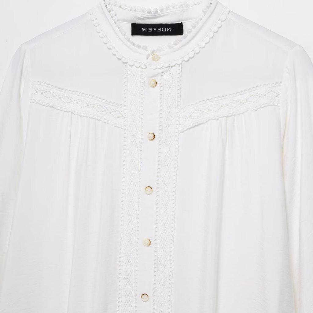 TAOP&ZA Women's Spring/Summer Hollow-Out Embroidered Loose Dress