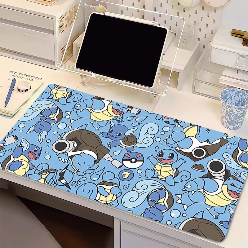 HighQuality Mouse Pad Notbook PPokemon Squirtle PC Gamer Keyboard Pad NonSlip Computer Carpet Desk Mat Gamer Cabinet MousePad