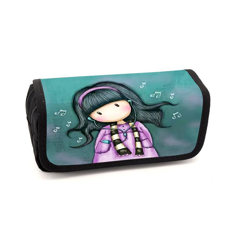 Gorjuss santoro peripheral animation backpack men and women pencil bag meal bag satchel