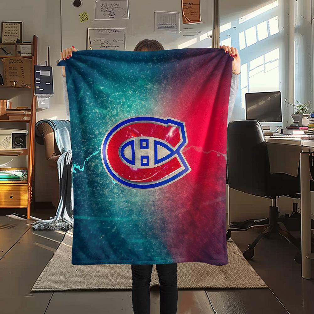 Montreal Canadiens2 Flannel Blanket, High Quality Comfortable for All Seasons, Home Decor, Warmth and Comfort