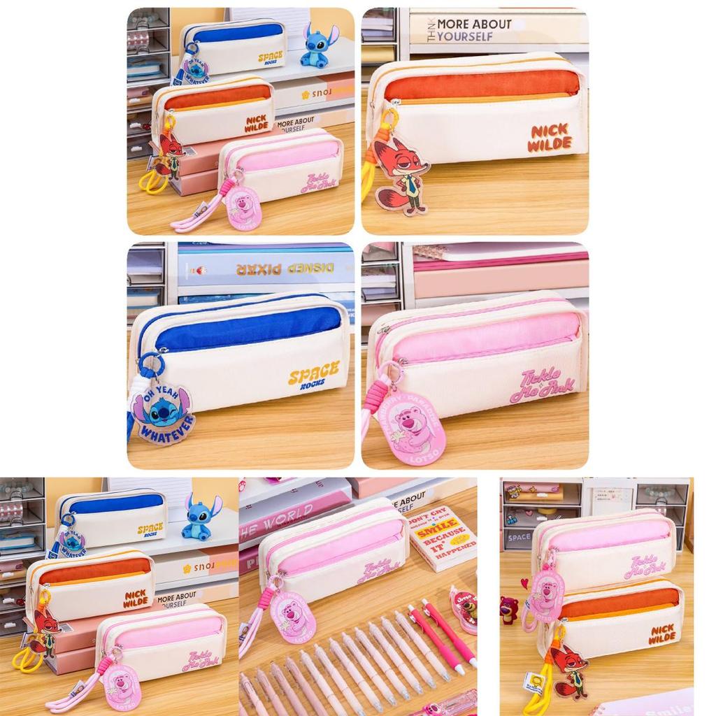 New Disney Large Capacity Cute And Stylish Student Pencil Case Perfect For Kids Stationery Bag