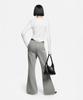 Milkeuaeswiaendeudolseu Ribbed Pocket Flare Pants - Melange