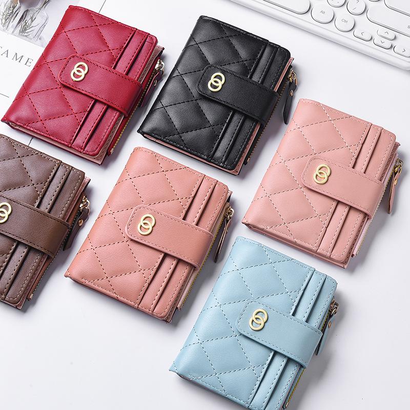 2025 Stylish Zipper Coin Purse: Multi-Card Slot Student & Ladies Compact Wallet