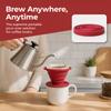 2 Stück faltbarer zusammenklappbarer Kaffee-Dripper Silikon-Kaffee-Filter-Dripper Büro