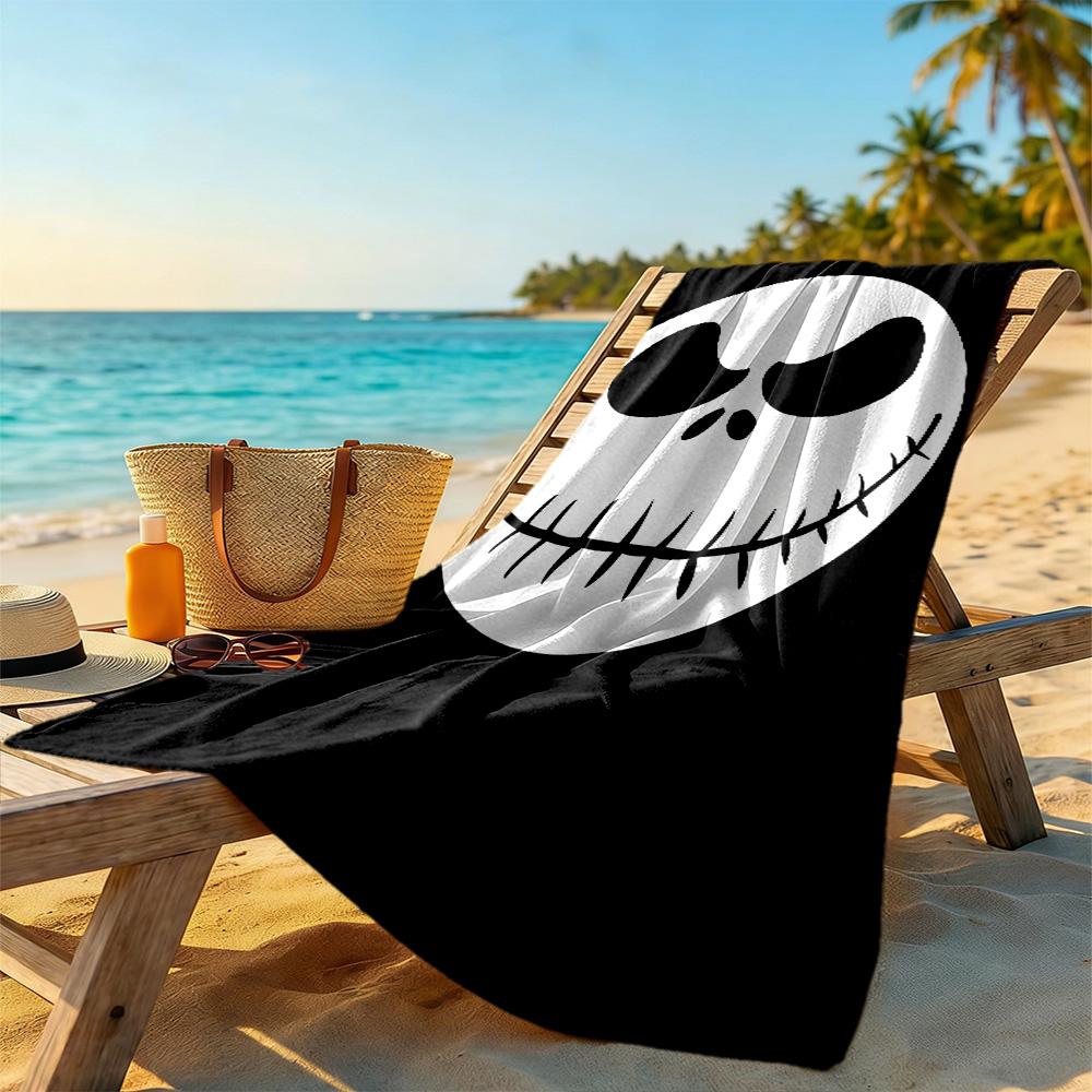 Christmas Nightmare Beach Towel Quick-Dry Soft Microfiber Comfortable Lightweight Portable for Swimming,Beach,Camping, Travel, Beach Accessories,Gym
