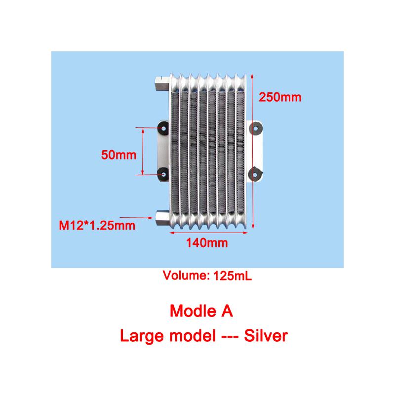 Universal Motorcycle Oil Cooler M12 Oil Delivery Interface Efficient Motorcycle Cooling Radiator Fit 80CC-250CC Engine Motocross