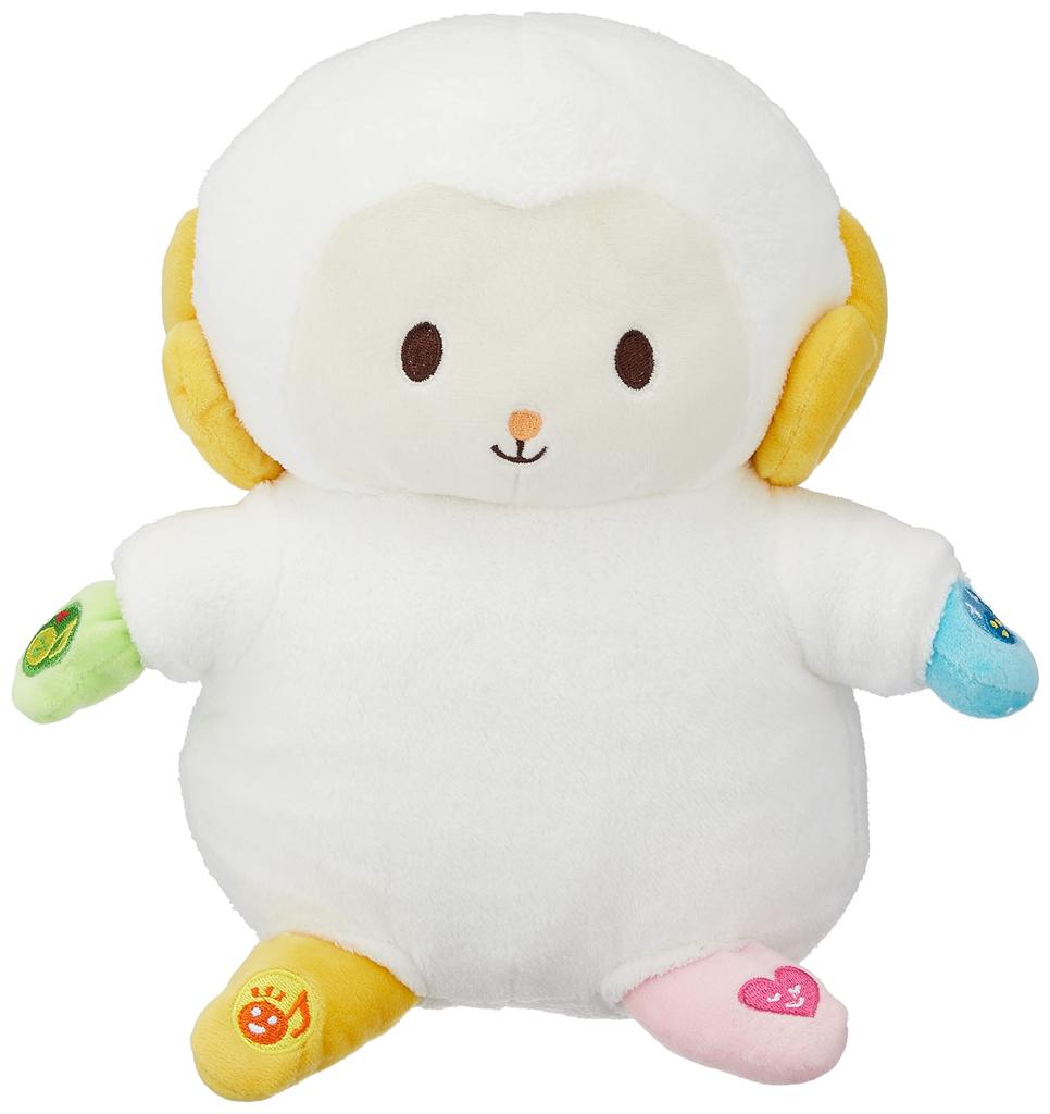 Iwaya Brain-Developing Hug Merry (Mozart Selection) ST Mark Certified, for ages 0 and up, plush toy with music, washable cover