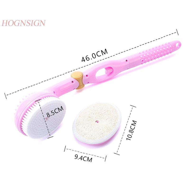 Multi Function Massage Bath Brush Back Tool Removable Shower Gel Long Handle Soft Hair Bathing Body Cleansing Care Massager