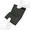 [Inden-ya] Business Card Case Large Capacity Deer Leather Black x Black Lacquer Kameko Pattern 2501-01-003