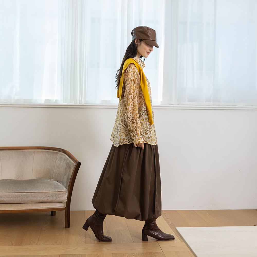 Laengsseon Ls_Brown Bud Skirt