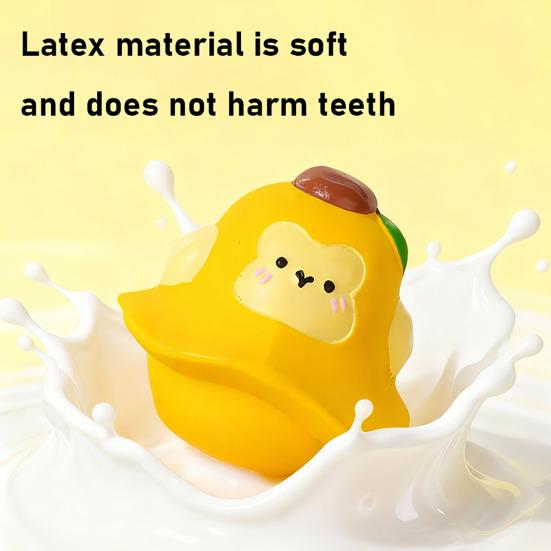 Fruit Animal Dog Chew Toy Bite Resistant Boredom Relief Squeaky Interactive Latex Toy Small Medium Large Dogs Teething Cleaning Toy