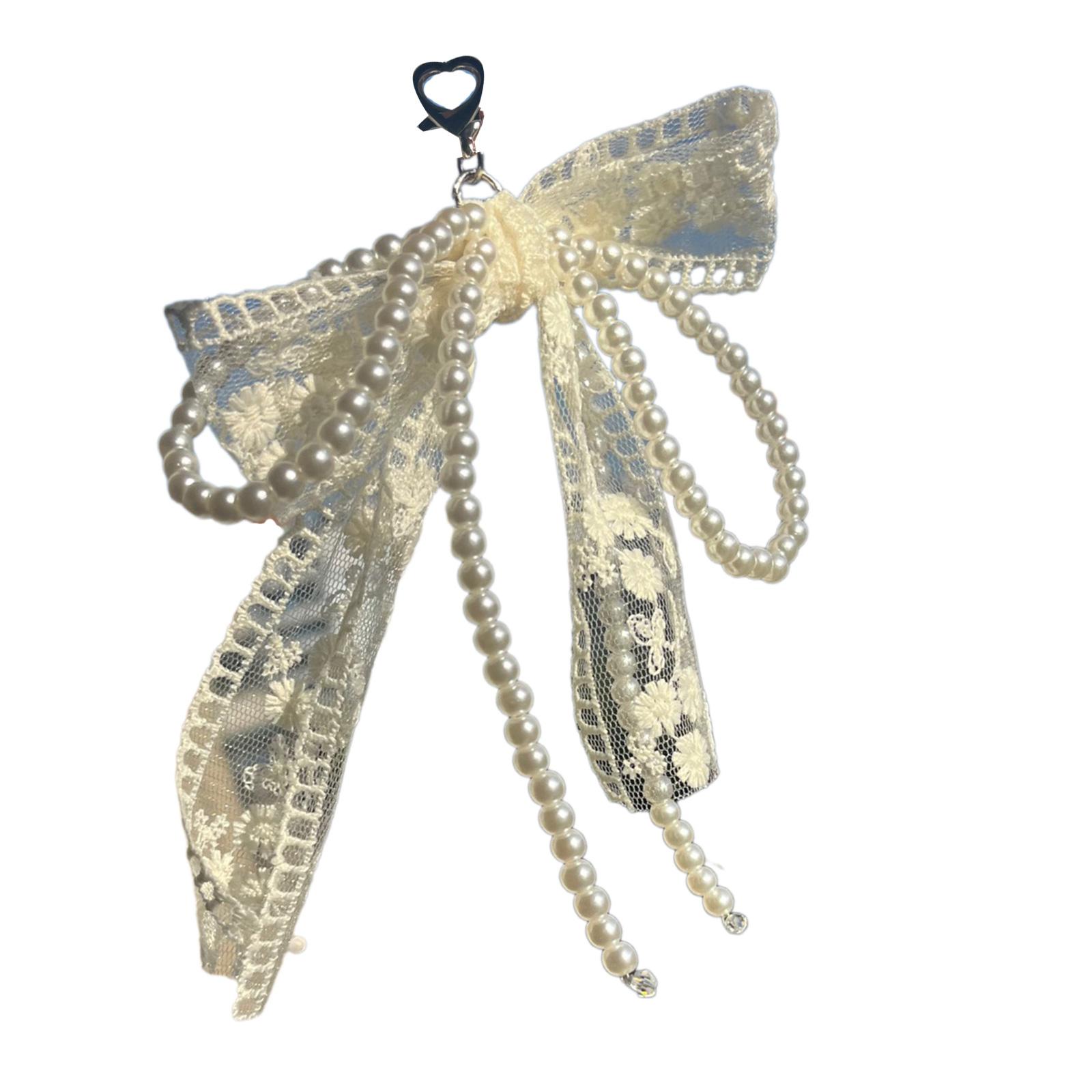 

Fashionable Ribbon Bowknot Keychain Colorful Bowknot Key Adornment Easy to Carry Keychain for Fashion Enthusiasts