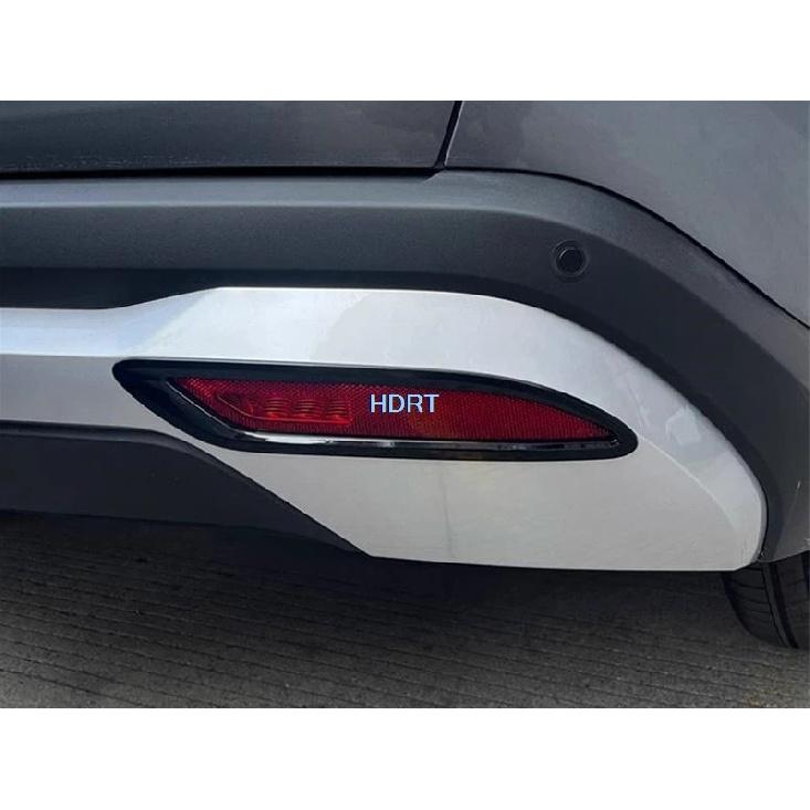 For BYD Song L DM-i 2024 + Rear Bumper Fog Light Cover Lamp Frame Car Styling Protector Decoration Accessories Exterior Sticker