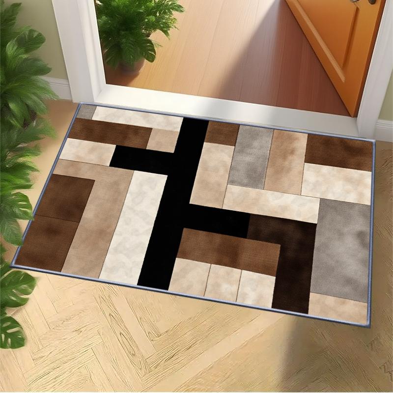 Abstract Geometrische Stijl Woonkamer Klein Vloerkleed, Makkelijk te Onderhouden Slijtvast Slaapkamer Tapijt, Zachte Textuur Keukenmat 40X60 CM