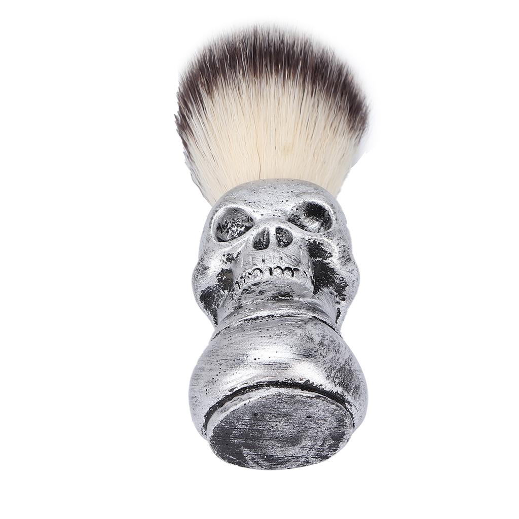 Men s Shaving Brush with Skeleton Shape Handle Facial Beard Cleaning Grooming Shave Tool