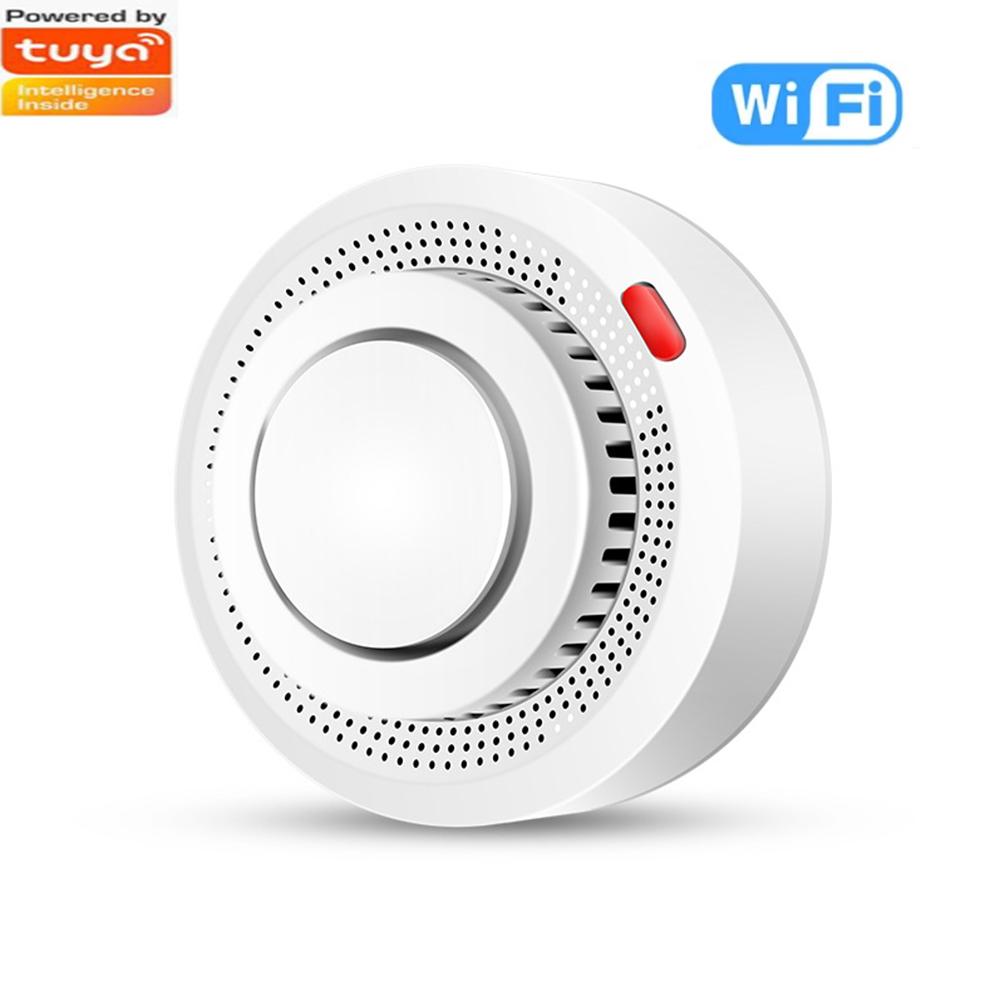 Tuya Умный WiFi/Zigbee Датчик дыма Дымовой извещатель для пожарной безопасности Звук 85 дБ Система безопасности Управление через приложение Smartlife Пожарные