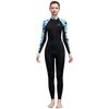 Womens Long Sleeve One Piece Rash Guard Swimsuit UPF 50 Quick Dry Snorkeling Surfing Diving