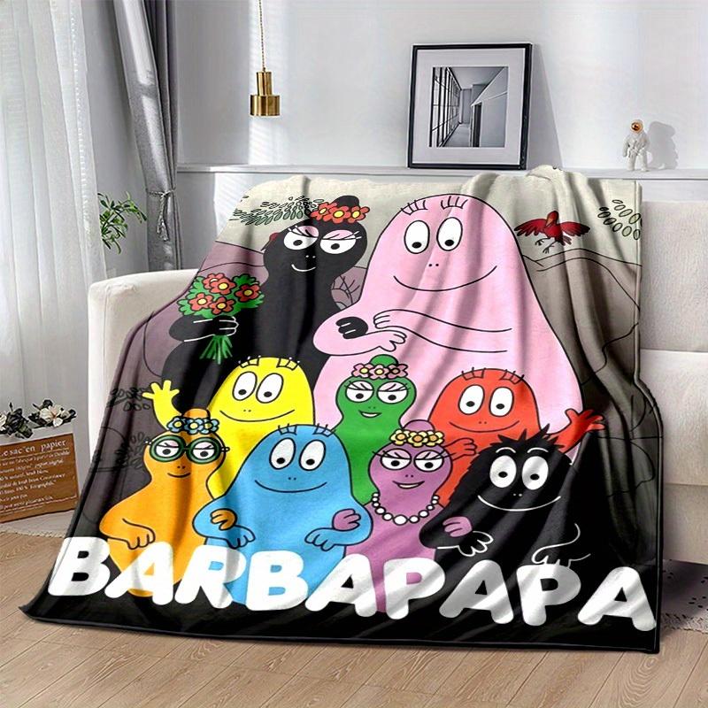 1 Stück, Barbapapa Kuscheldecke, Weiche & Gemütliche Decke für Heimdekoration, Sofabezug, Reise, Camping, Büro-Nickerchen, GeschenkideeB018