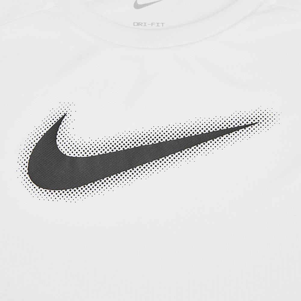 Nike Multi Kids Logo Round Neck Short Sleeve T-Shirt Kids Tops White DX5386-101