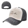 Fernando Alonso Signature Baseball Cap Adjustable Washed Vintage Cotton Denim Distressed Hat for Women Unisex