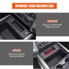 Red Soft Carbon Fiber Center Gear Storage Trim Sticker for Nissan Titan 2016-23