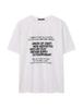 Burkeru Askin Loose Fit Lettering T-Shirt White