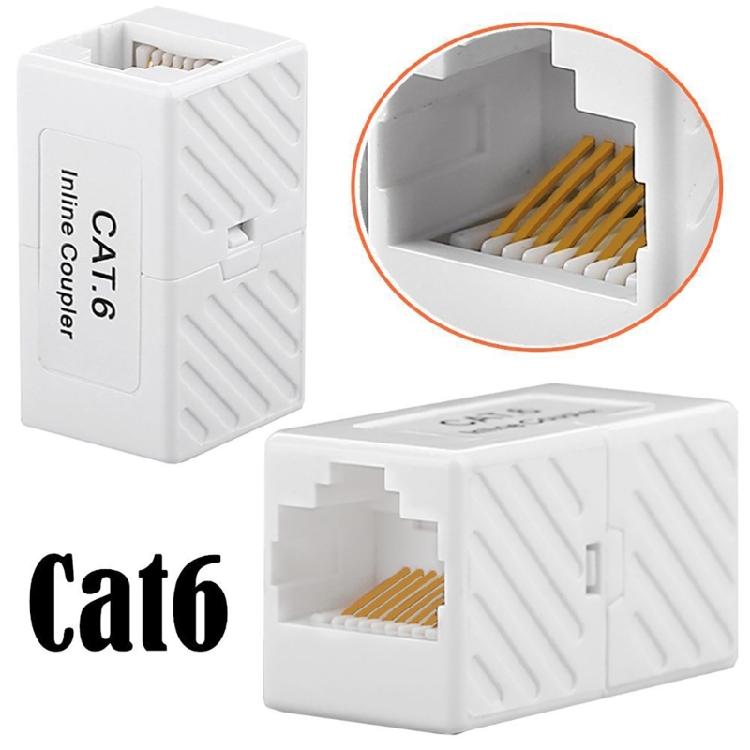 RJ45 Network Cable Connector Cat6A Cat6 Cat5e RJ45 Ethernet Coupler Female