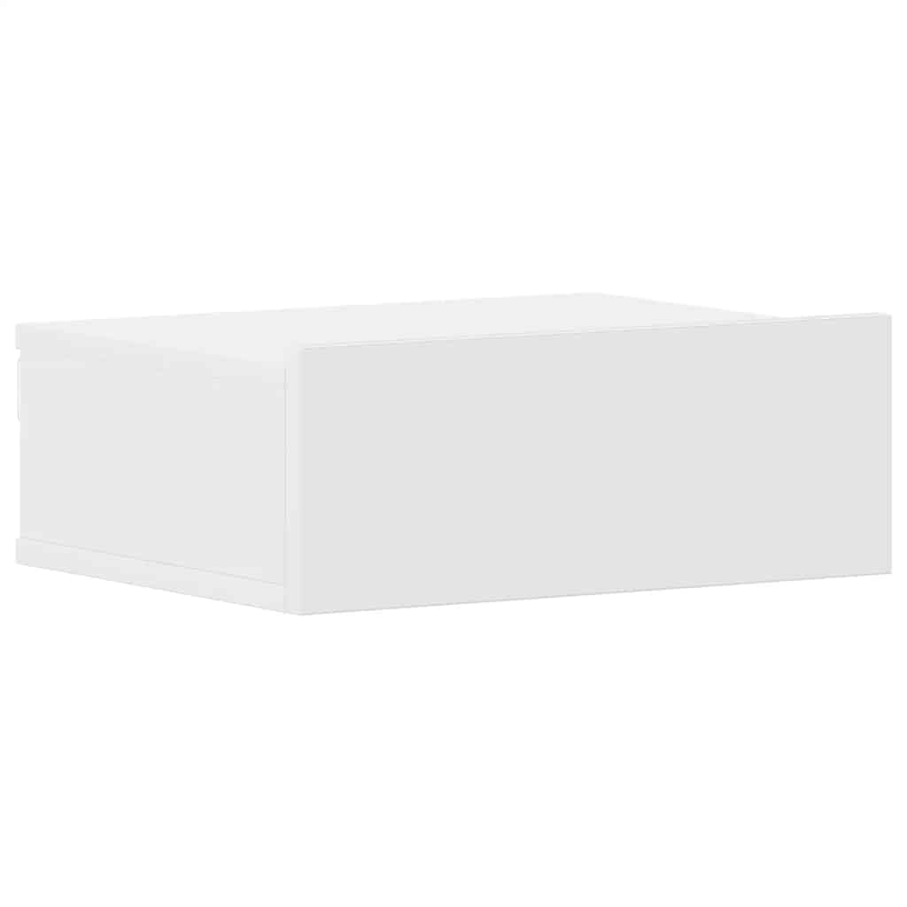 Wandmontierter Nachttisch mit Schublade, Aufbewahrungsschrank, Nachtschränkchen, 40x30x15 cm