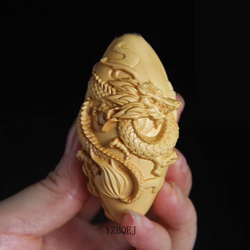 Wood Carving Loulan Beauty Wooden Sculpture Art Collection Dragon Figurine Feng Shui Protection from Evil Amulet Good Luck Charm Feng Shui Goods