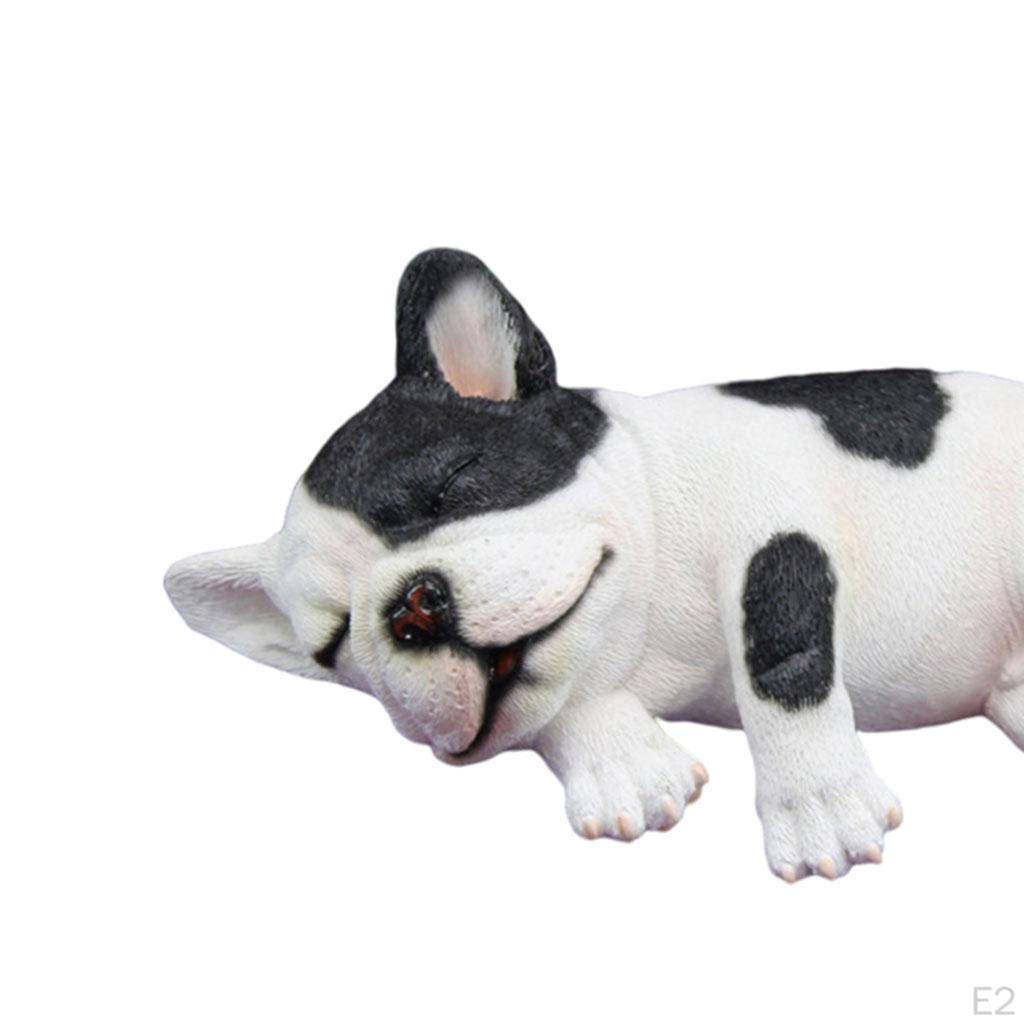 Action Figures, Small Dog Model, Miniature Resin Animal Statues, Desktop Decoration for Toys