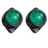 8-Pack 24V Green Led Light Universal Vehicle for Truck Tractor Bus,Iseki,Yanmar Red Emergency Roadside Flashers| 2 Pieces