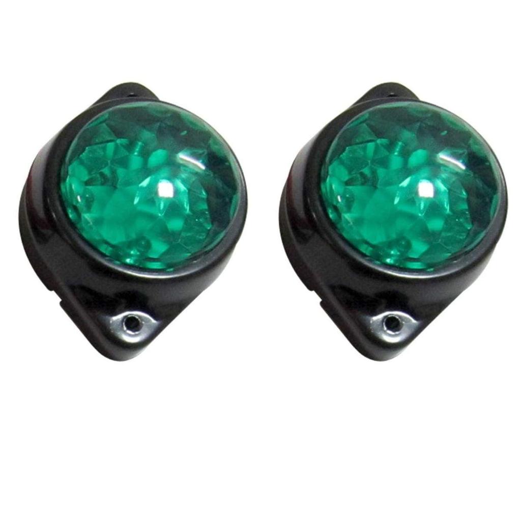 8-Pack 24V Green Led Light Universal Vehicle for Truck Tractor Bus,Iseki,Yanmar Red Emergency Roadside Flashers| 2 Pieces