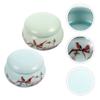Mini Glaze Ceramic Jars Portable Medicine Cans Light Weight Powder Ointment Cans  Men