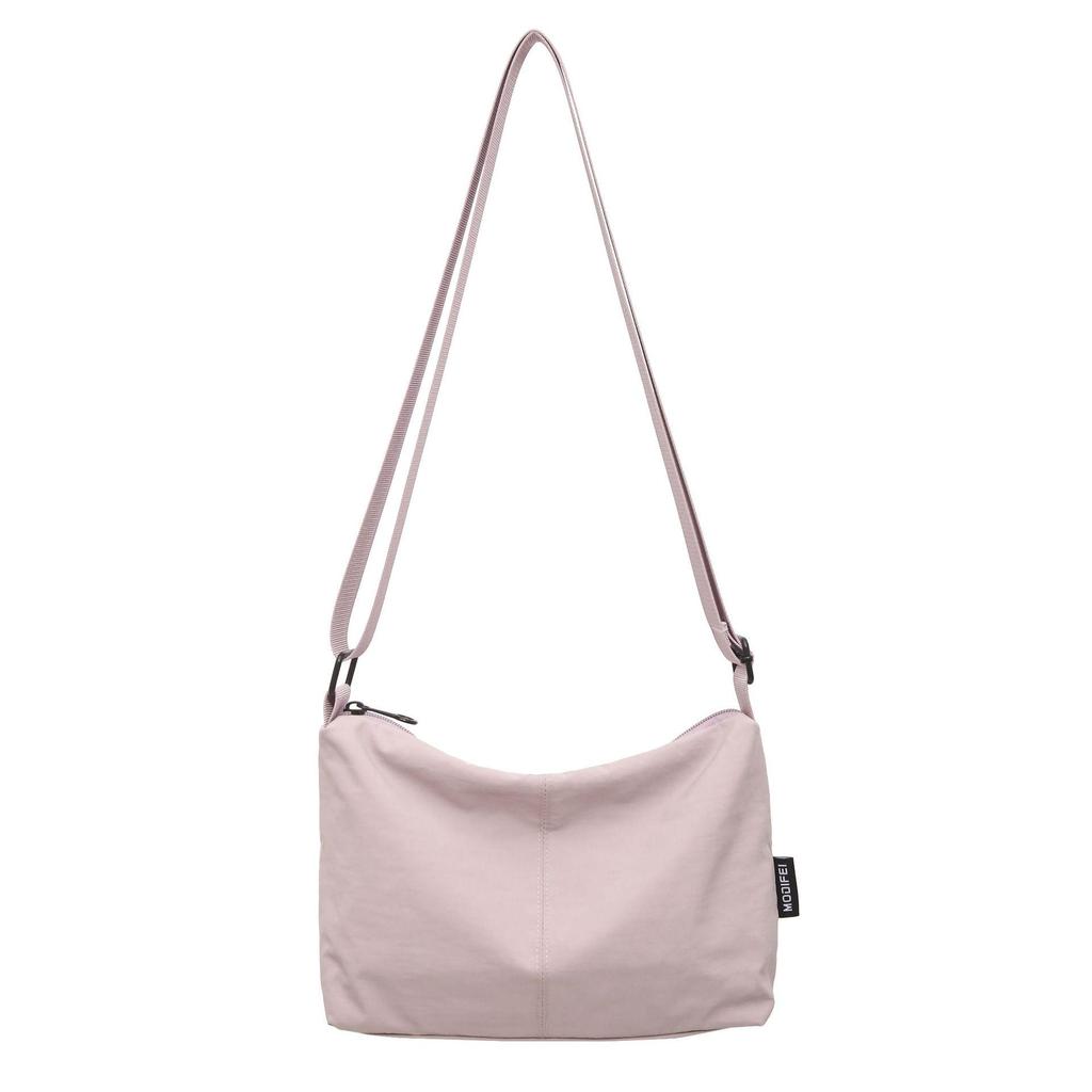 Women's Large Capacity Nylon Crossbody Bag with Wide Strap