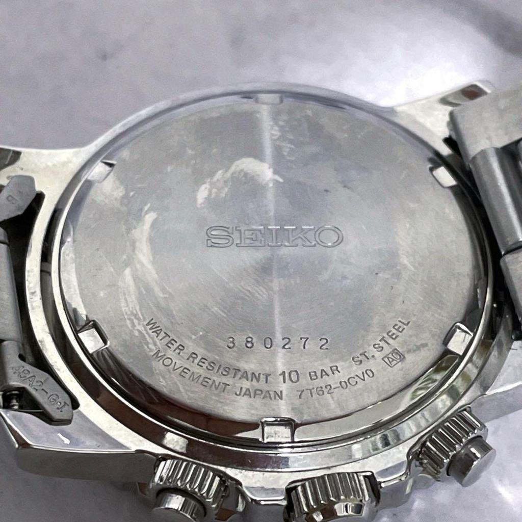 Used Good condition SEIKO Watch 7T62-0CV0 Chronograph #916