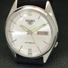 VINTAGE SEIKO 5 AUTOMATIC 7009A JAPAN MENS SILVER COLOR DIAL WATCH a701260-5 R206a-a701260