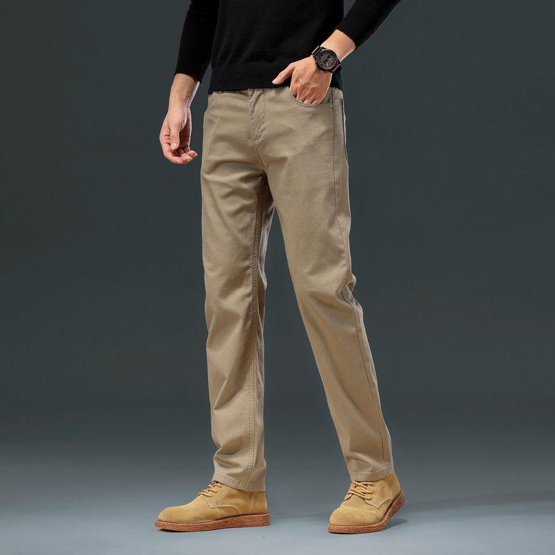 Men s Fashion Casual Pants, Autumn New Style, Business Slim Fit, Stretchy Versatile Straight-Leg Trousers